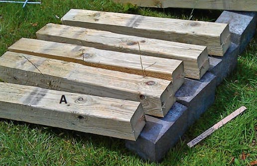 Bænk til bålsted i haven Bænk til bålsted i haven